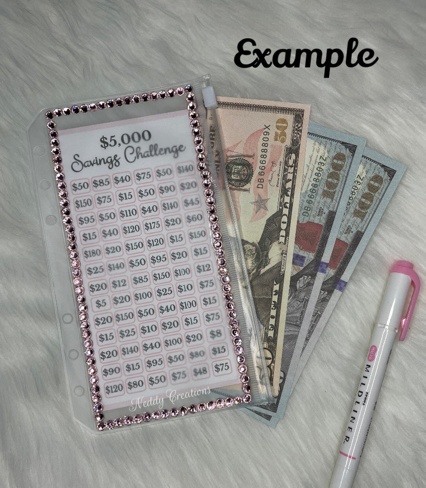 Glass Rhinestones Cash Envelope
