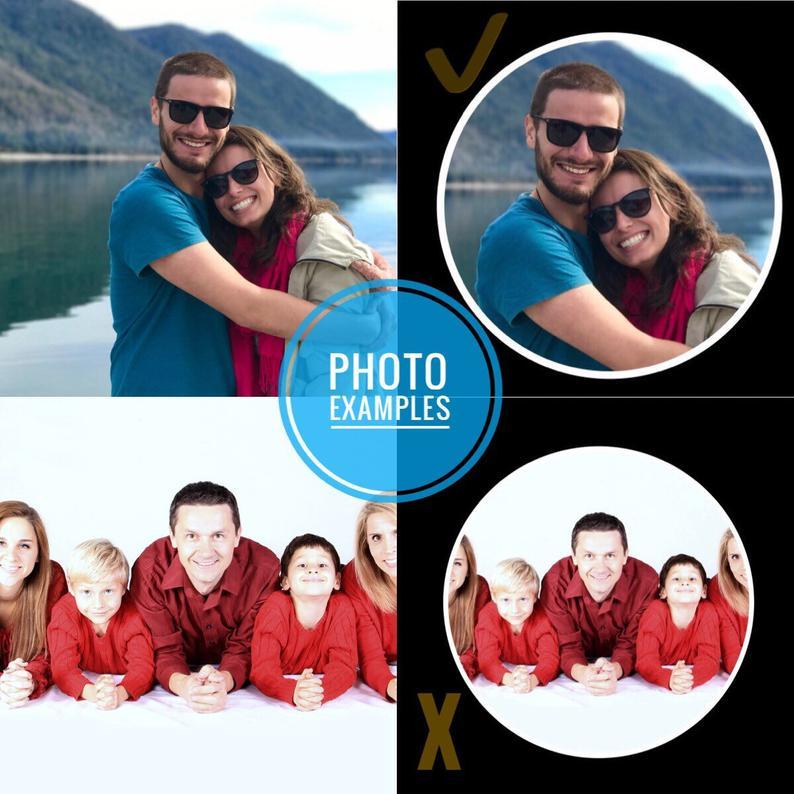 Double Sided Custom Photo Keychain