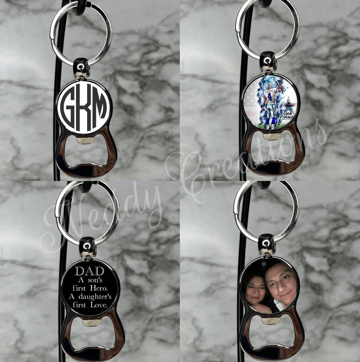 Personalized Bottle Opener Keychain