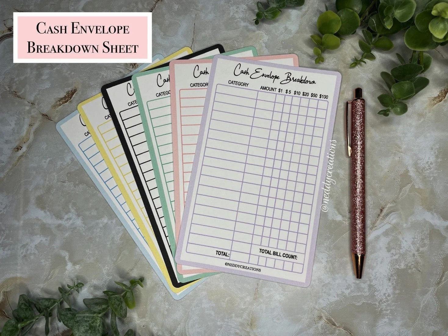 Cash Envelope Breakdown Slip – Neddy Creations, LLC cash-envelope-breakdown-slip-neddy-creations-llc