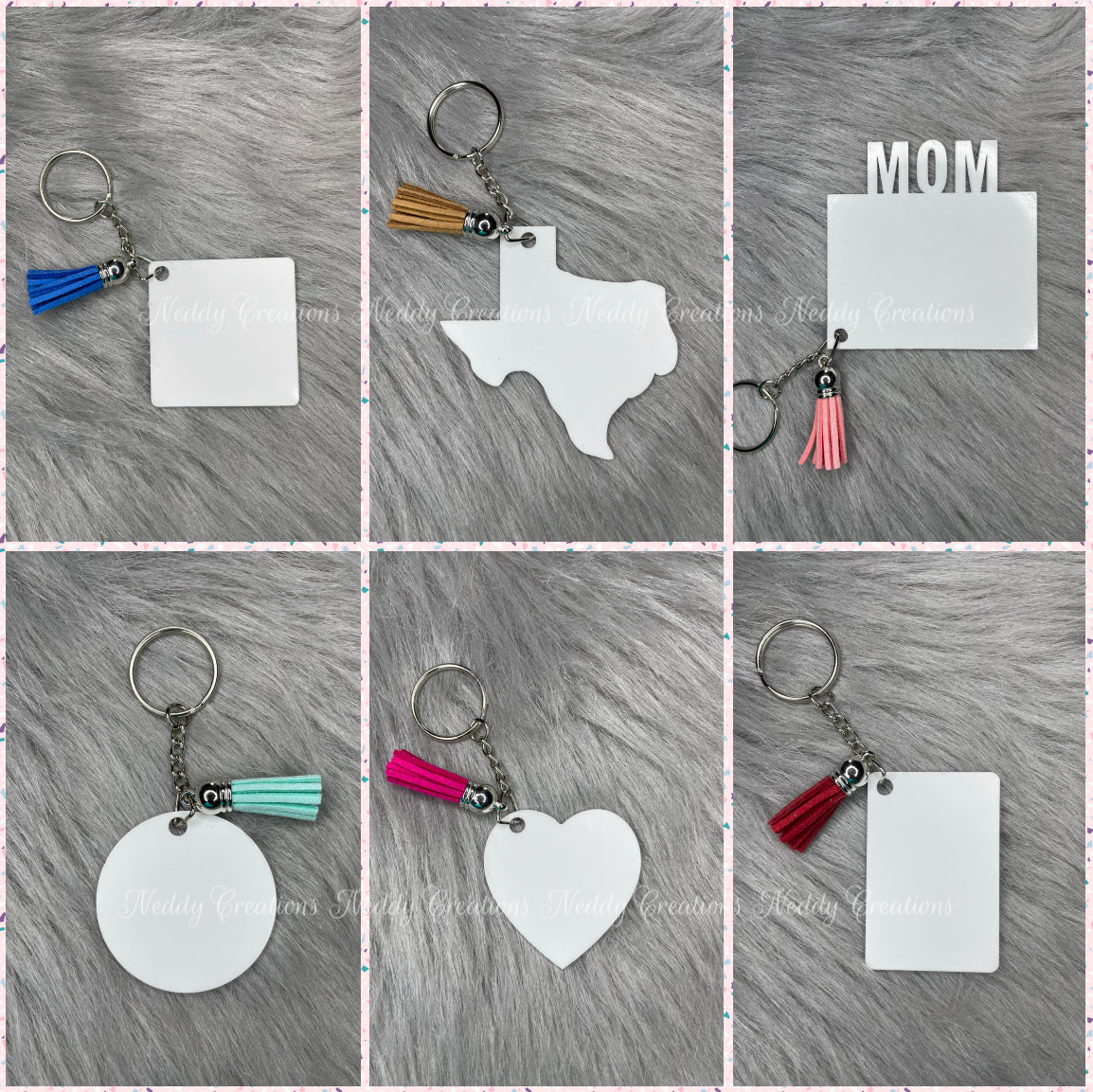 Double Sided Custom Photo Keychain