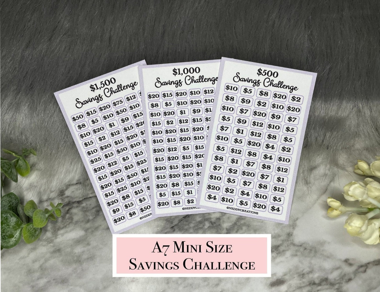 A7 Bundle Saving Challenges 500, 1000 and 1500