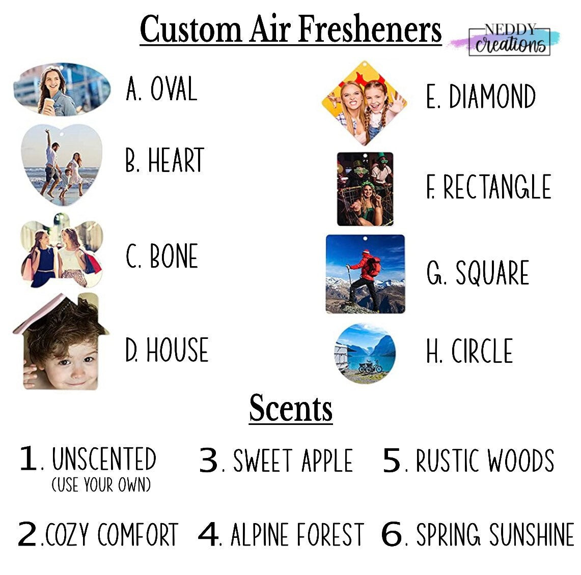 Car Air Freshener | Car Air Freshener Custom | Car Air Freshener Hanging | Car Air Freshies | Personalized Gifts | Custom Air Freshener