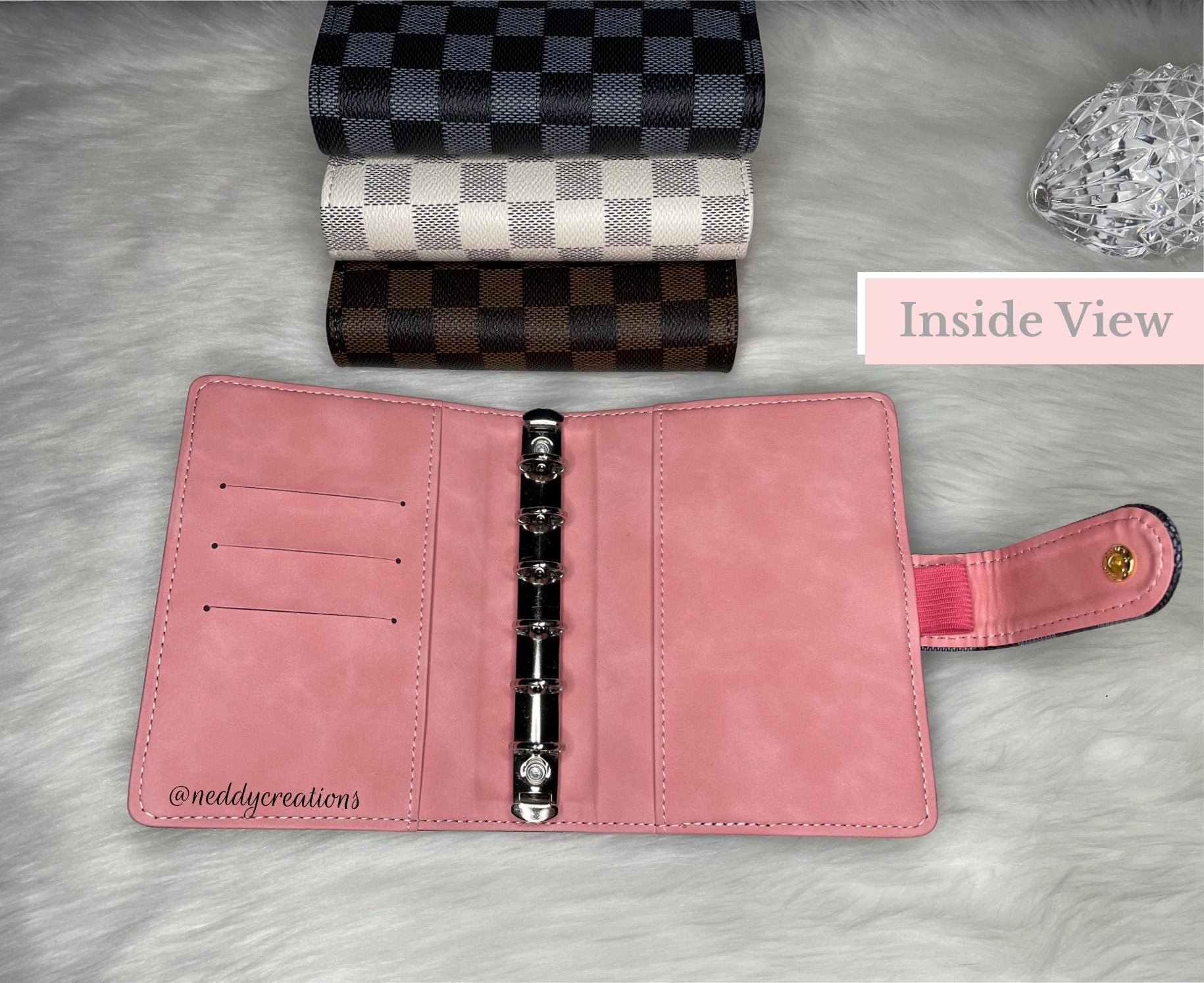 A7 Budget Binder, Luxury Budget Binder, A7 Binder Wallet, Checkered Budget Binder, Budget Cash Envelope, Custom Budget Binder, Mini Binder