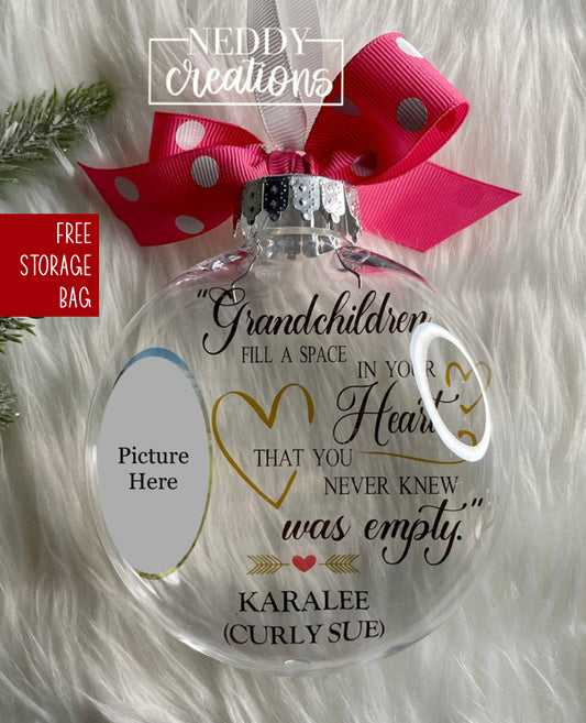 Grandchildren Personalized Floating Ornament